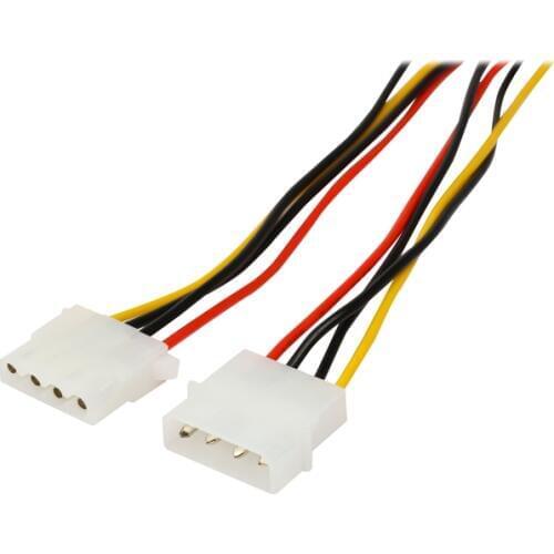 4 pins IDE Molex Internal Power Extension Cable Computer Power Supply PSU 12V/5V for Hard Drive Disk HDD DVD CD-RW Combo