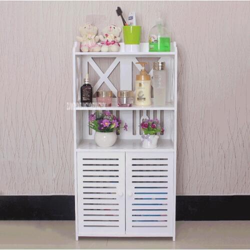512-80 / 512-90 Floor Type Multifunctional Tissue Storage Rack Toilet Vanity Side Cabinet Waterproof Bathroom Storage Cabinet