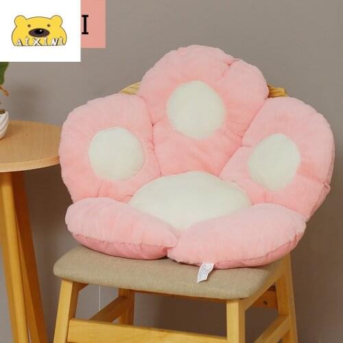AIXINI Kawaii Cat Paw Pillow Animal Flower Seat Cushion Stuffed Plush Sofa Home Paw Chair Cushion Decor Winter Children Gift Toy