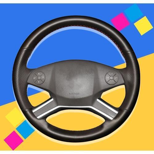 Auto Braid On The Steering Wheel Cover for Mercedes Benz M-Class 2009-2011 R-Class 2010-2017 GL-Class 2010 DIY Car WHeel Covers