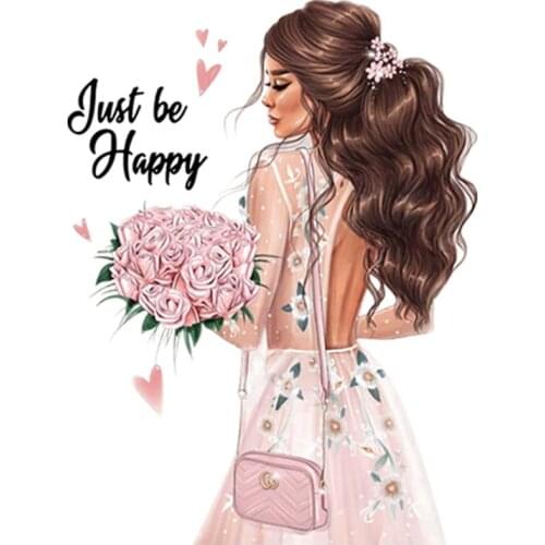 Flower Clothing Badges Patches Stripe Garment A-Level Washable Thermal Transfer Diy Patch Iron On Girl T-Shirt Dresses