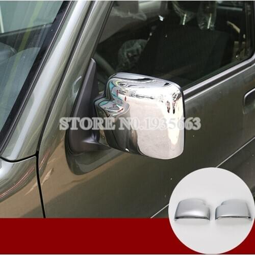 For Suzuki Jimny ABS Chrome Side Rearview Mirror Trim Cover 2007-2017 2pcs Silver/Red Car Decor Car Accessories Interior