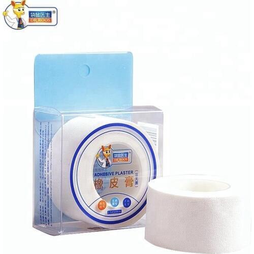 DR.ROOS 2.5cmx500cm 1 Roll Medical Tape Adhesive Plaster Gauze Fixation Tape First Aid Supplies Wound Dressing Cotton Cloth Tape