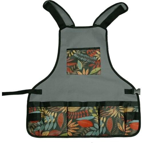 Oxford Cloth Work Apron Gardening Supplies Cleaning Bibs Unisex Adjustable With Pocket Home Garden Waterproof