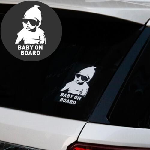Car-Styling BABY ON BOARD Car Stickers Warning Decals for BMW 1 2 3 4 5 6 7 Series X1 X3 X4 X5 X6 E60 E90 F07 F09 F10 F15 F30