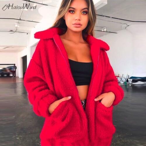 Женские красные куртки HalouWind China At AliExpress