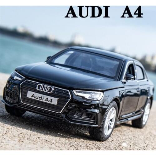 1:32 AUDI A4 Simulation Car Model Diecast Toy Car 6Doors-Opened Sounds&Lights Hobbies For Collection Children‘s Birthday Gifts