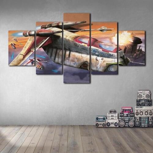 Attack Shuttle Wall Art Poster Canvas Painting Nordic Wall Pictures Living Room Home Decor No Frame
