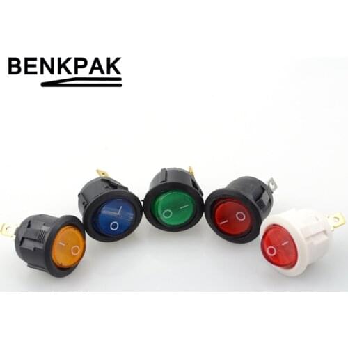 KCD1-105N electrical rocker switch,3 pins,ON-OFF,with lamp,copper pins,good quality contacts