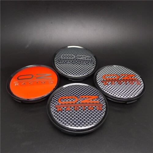 4pcs 63mm OZ Racing Wheel Center Caps Hub Rims Hubs Cover Replacement M595 Car Styling Badge Emblem 57mm Red
