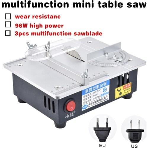 Mini Multifunctional Table Saw Electric Desktop Saws Small Household DIY Cutting Tool Woodworking Bench Lathe Machine