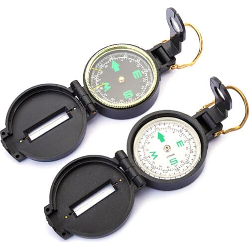 Multifunction Camping Hiking Pocket Portable Green Folding Lens Compass Portable Compass Navigation for Outdoor Activities