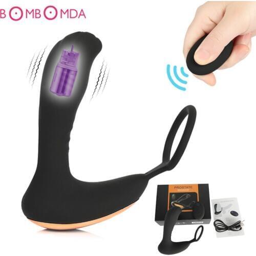 Erotic Male Prostate Massager Vibrator Sex Toys for Men Anal Plug Prostate Treatment Dildo Vibrating Erotic Prostate Stimulator