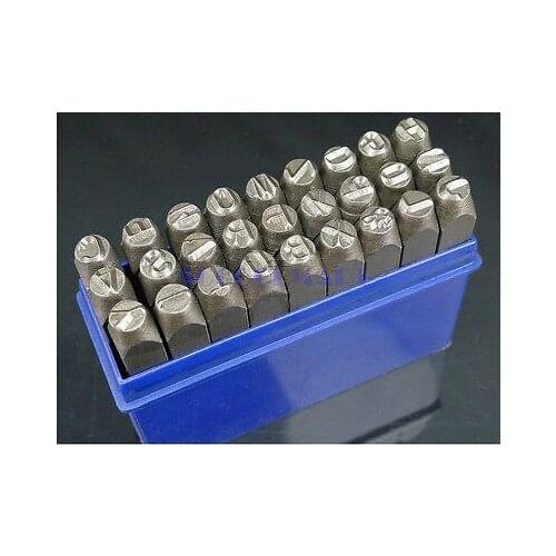 1pcs 10mm Dia Super Hard Steel Alphabet Emboss Punch 27 in 1 Letter Stamp Set