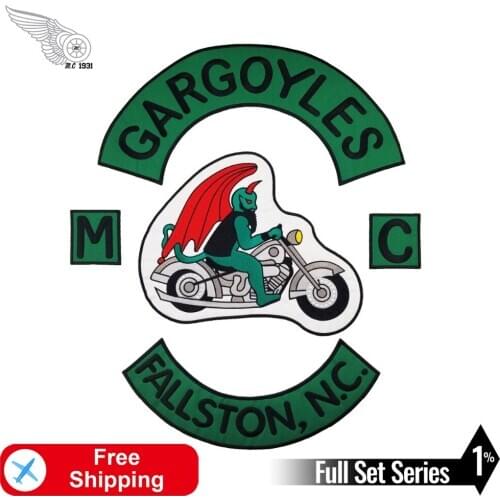 Devils Moto Embroidery Patches Motorcycle Appliqued Vest Jacket Iron on for Cloth Club MC DIY Custom Handmade Cool Accessories