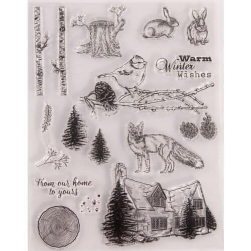 2021 New Winter Animals Silicone Clear Seal Stamp DIY Scrapbooking Embossing Photo Album Decorative Paper Card