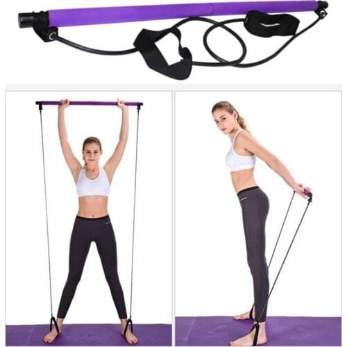 Yoga Pilates Stick Pilates Bar Lightweight Resistance Band And Toning Bar Home Gym Trainer Portable Pilates Total Body Hot