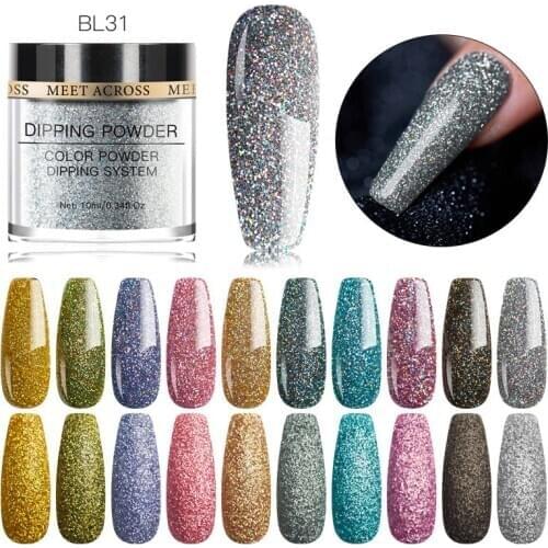Nail Dipping Power Matte Effect Shining Glitter Pigment Dust Manicure Nail Art Design Nail Powder Natural Dry Without UV Lamp