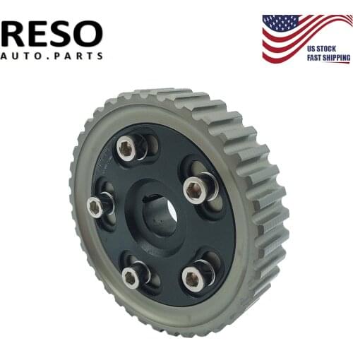 RESO--1 Pc Adjustable Cam Gear Billet Timing Gear Cam Pulley Pullys Gear For Honda Civic/CRX D15/D16 D-Series