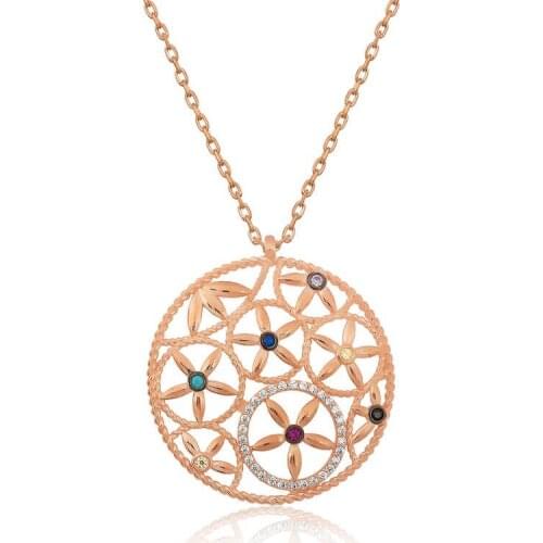 Silverlina Silver Life of Flower Necklace