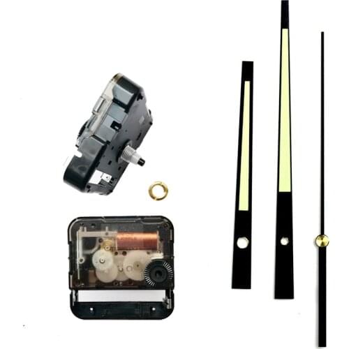 S 44704P Plastic Movement With Luminous hands Sweep Clock Accessory Silent Movement Quartz DIY Movement Kits Free Shipping