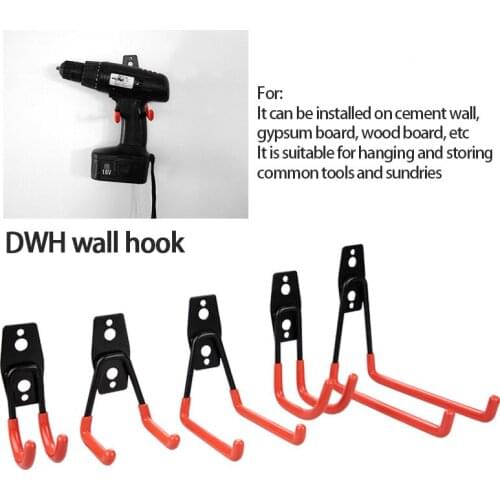 Heavy Duty Metal Hook Garage Organizer Wall Mount Bicycle Hanger Hooks Wall Mount Ladders Garden Tool Anti-slip Storage Hook
