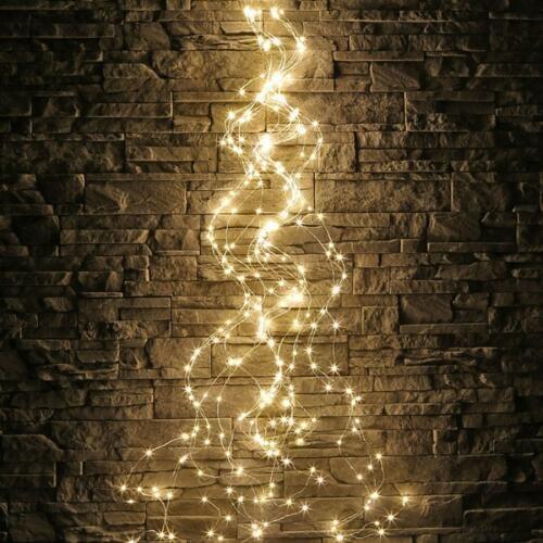 Thrisdar 200/600LED DIY Vines Branch Christmas LED String Light Outdoor Wedding Party Garden Fence Plant Tree String Garland