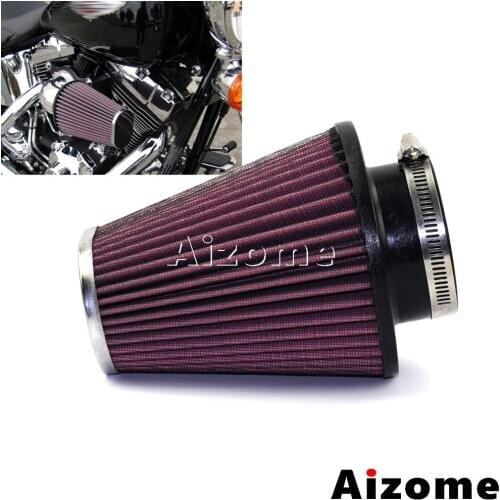Motorcycle Air Filter Flow Oval Tapered Air Cleaner Element Filter For Harley Softail Fatboy FXSB FLSS Touring Road King 2008-16
