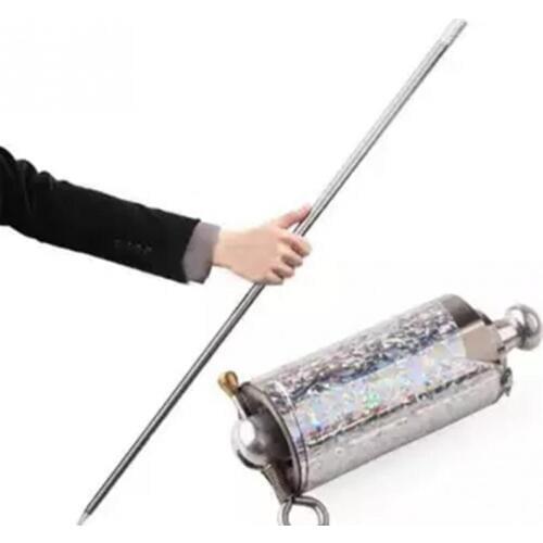 1pcs 110CM length Appearing Cane silver cudgel metal magic tricks for professional magician stage street close up illusion