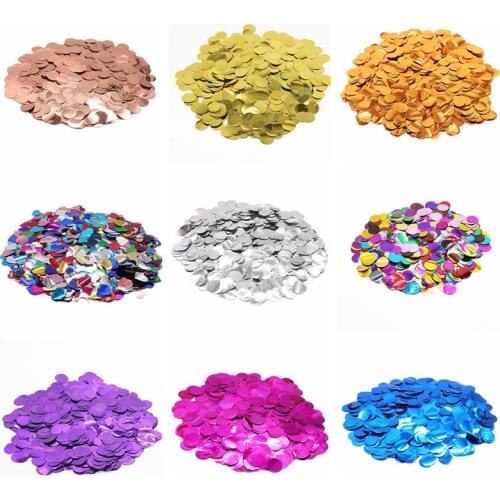 10g/bag Confetti Wedding Mariage Engagement Rose Gold Sequin Round Confettis Anniversary Birthday Baby Shower Balloon Decoration