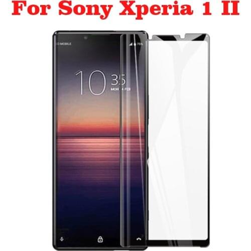 3D Tempered Glass For Sony Xperia 1 II Full Screen Cover Screen Protector Explosion proof Film For Sony Xperia 1 II