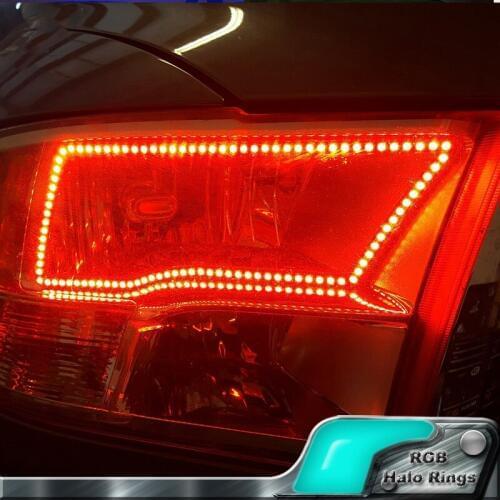 5 sets wholesale for 2009-2016 Dodge Ram 1500 2500 3500 4500 5500 Angel Eye LED Halo Ring RGB Multi-Color Sport Headlight kits
