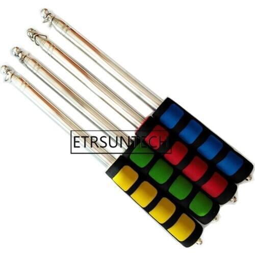 50pcs 2m Flagpoles Telescoping Telescopic Flag Pole for Teaching Pointer Tour Guide Banner Flagstaff