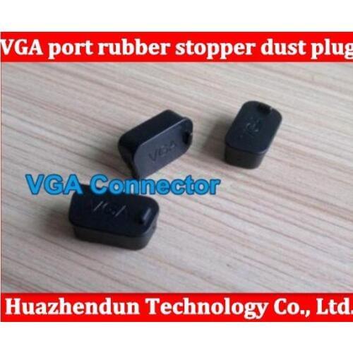 Free shipping VGA display socket Data port rubber stopper dust plug cover protective case interface also have USA hdmi 200pcs