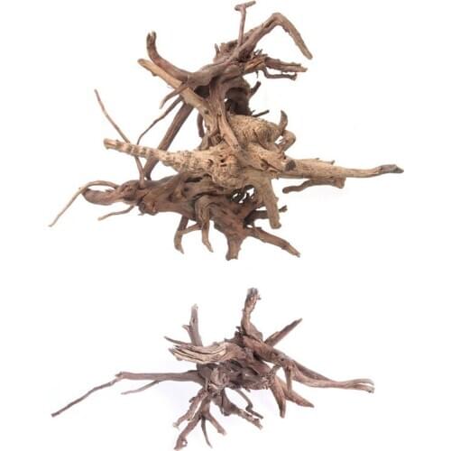 Wood Natural Trunk Driftwood Tree Aquarium Fish Tank Plant Stump Ornament Decor
