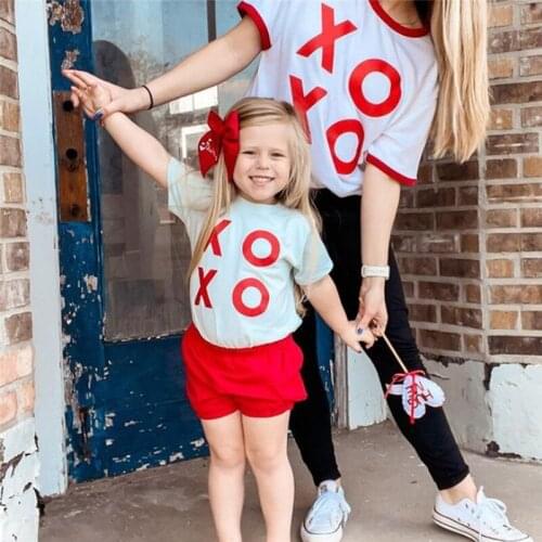 Children Casual T-shirt and Shorts Set Summer Fashion Letter Short Sleeve Tops + Solid Color Elastic Waist Short Pants 1-6Years