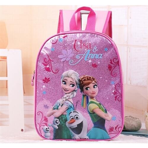 Disney cartoon princess children backpack kindergarten bag Frozen Elsa girl boy car gift bag for school student storage book