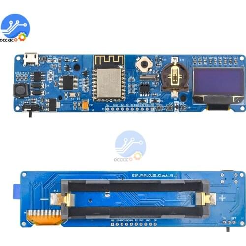 ESP8266 Clock Module LC-ESP-CLOCK-18650 8266 Clock Development Board Can Be Powered By 18650 Battery