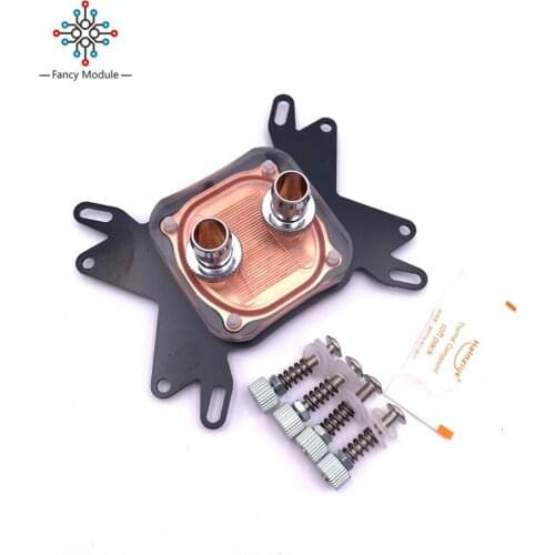 G1/4 12.9MM Butterfly Bracket Type Computer CPU Cooling Water Block Radiator