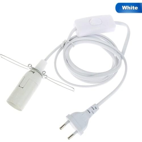 1.8m Power Cord Cable E14 Lamp Bases EU Plug With Switch Wire For Pendant LED Bulb E14 Hanglamp Suspension Socket Holder