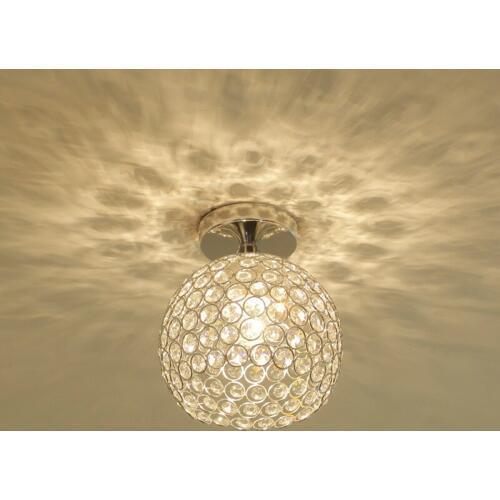 Round Living room Led ceiling light Modern Simple Creative Aluminum K9 Crystal Corridor Aisle The study Bedroom Attic