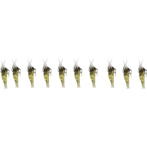 New 10 Pcs Shrimp Fishing Simulation Soft Prawn Lure Hook Tackle Bait Sea Fishing Lures