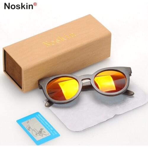 2021 New Arrivel Top quality Bamboo Wooden Mirror HD Polaroid Womens Sunglasses Fashion Cats Eye Glasses Female Designer Brand