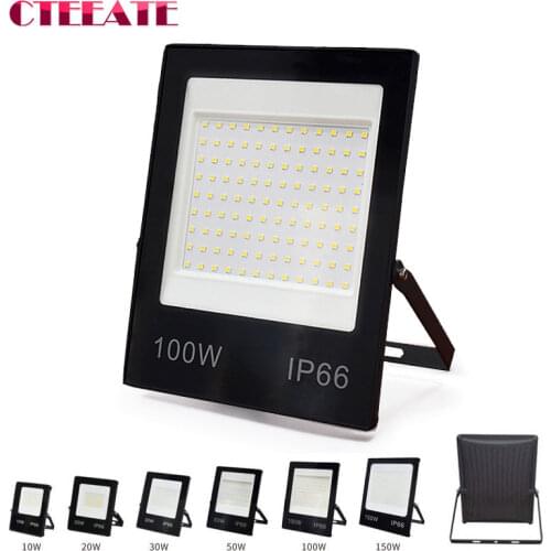 50W 100W 30W 20W 10W LED Flood Light AC 220V 240V Projector Reflector LED Floodlight Spotlight IP66 Waterproof Outdoor lamp