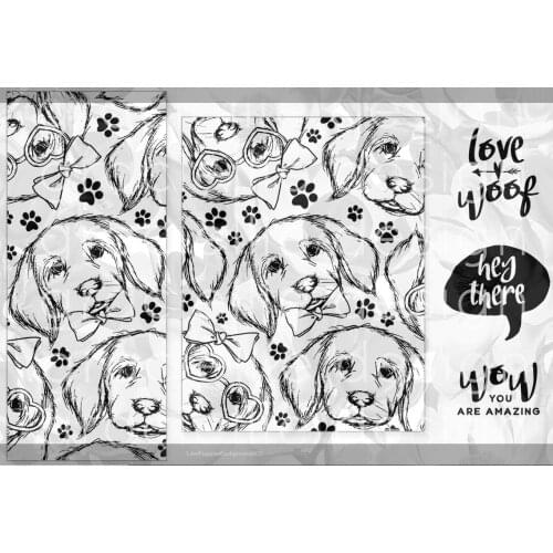 Dog Transparent Clear Silicone Stamp/Seal for DIY scrapbooking/photo album Decorative clear stamp sheets A577