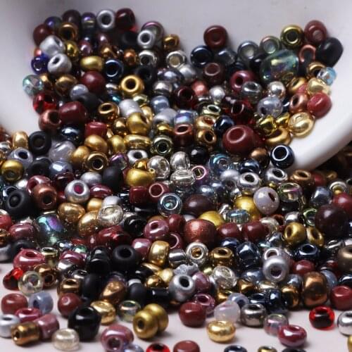 Handmade DIY Jewelry Making Bracelet Pendant Necklace Earrings Accessories Round Glass Seed Beads