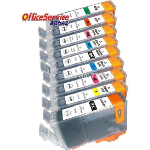 9X Compatible inkjet Cartridge BCI-3e BCI3 BCI 6 BCI6 For Canon PIXMA iP8500 Pro9000 i990 i9900 i9950 printer