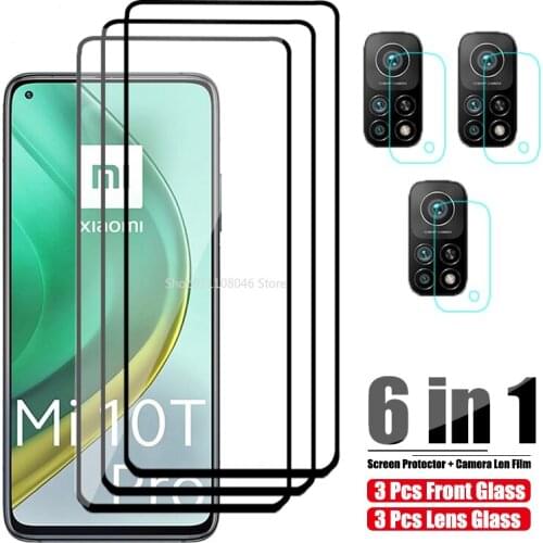 Camera Protective Glass For Xiaomi Poco X3 Pro X 3 NFC M3 F3 Xiomi Mi 10T Lite 9T Screen Protector On Xiami A3 A2 Tempered Film
