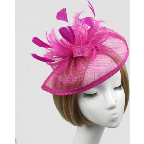 New Feather Hat Women Headpiece Headband Hair Accessories British Hat Hair Clip Great Gatsby EE2202
