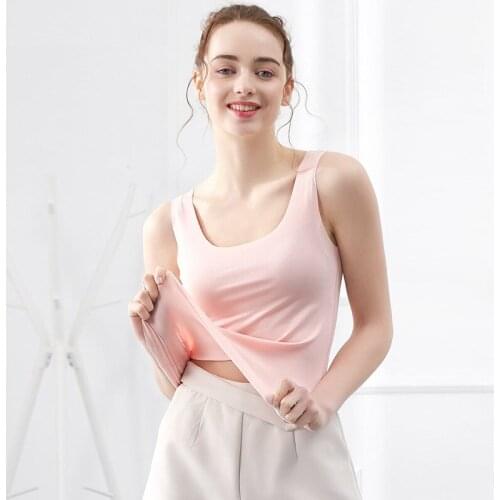 Women modal seamless tank tops summer cool outdoor sexy vest blank tank tops wholesale custom apparel